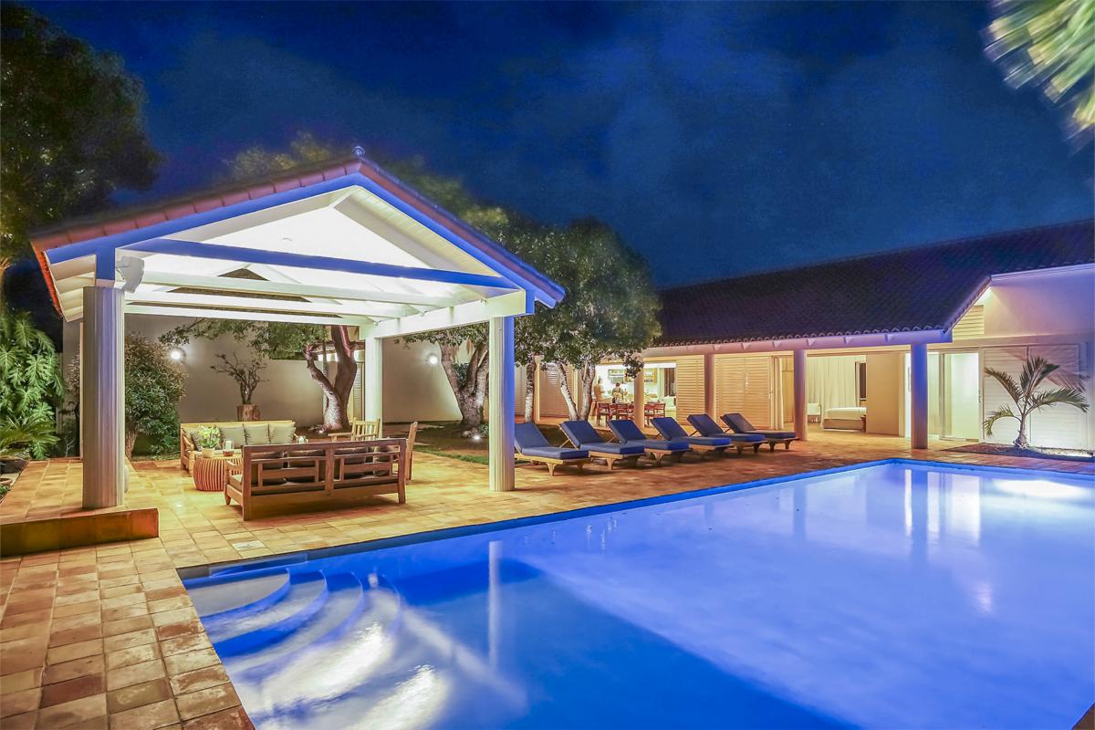 A louer villa 3 chambres Terres Basses Saint Martin_ Piscine Nuit - 37